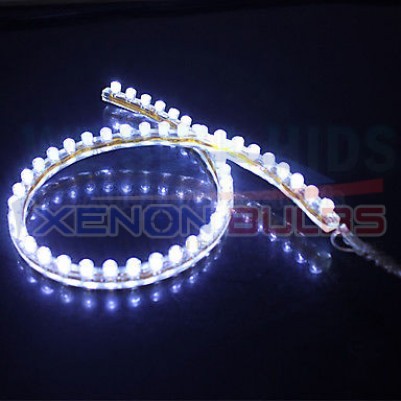 96CM WHITE FLEXIBLE LED AUDI CAR STRIP DAYTIME RUNNING LIGHT